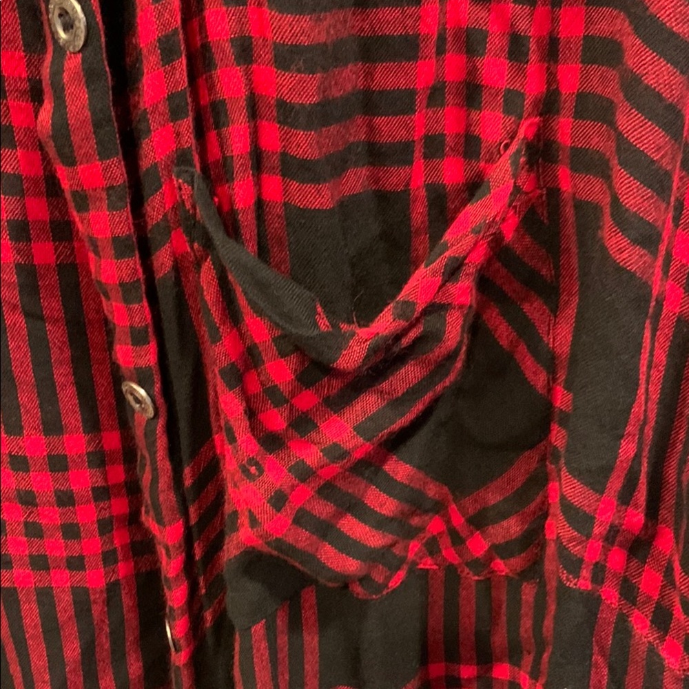 CCX Red and Black Plaid Shirt. Soft casual. Size L/20 - Picture 3 of 8